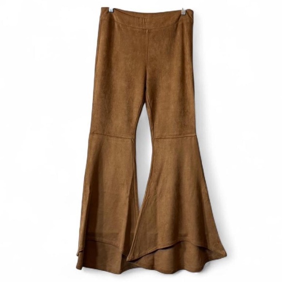 Ryu Pants - Luxurious Suede Bell Bottoms‎